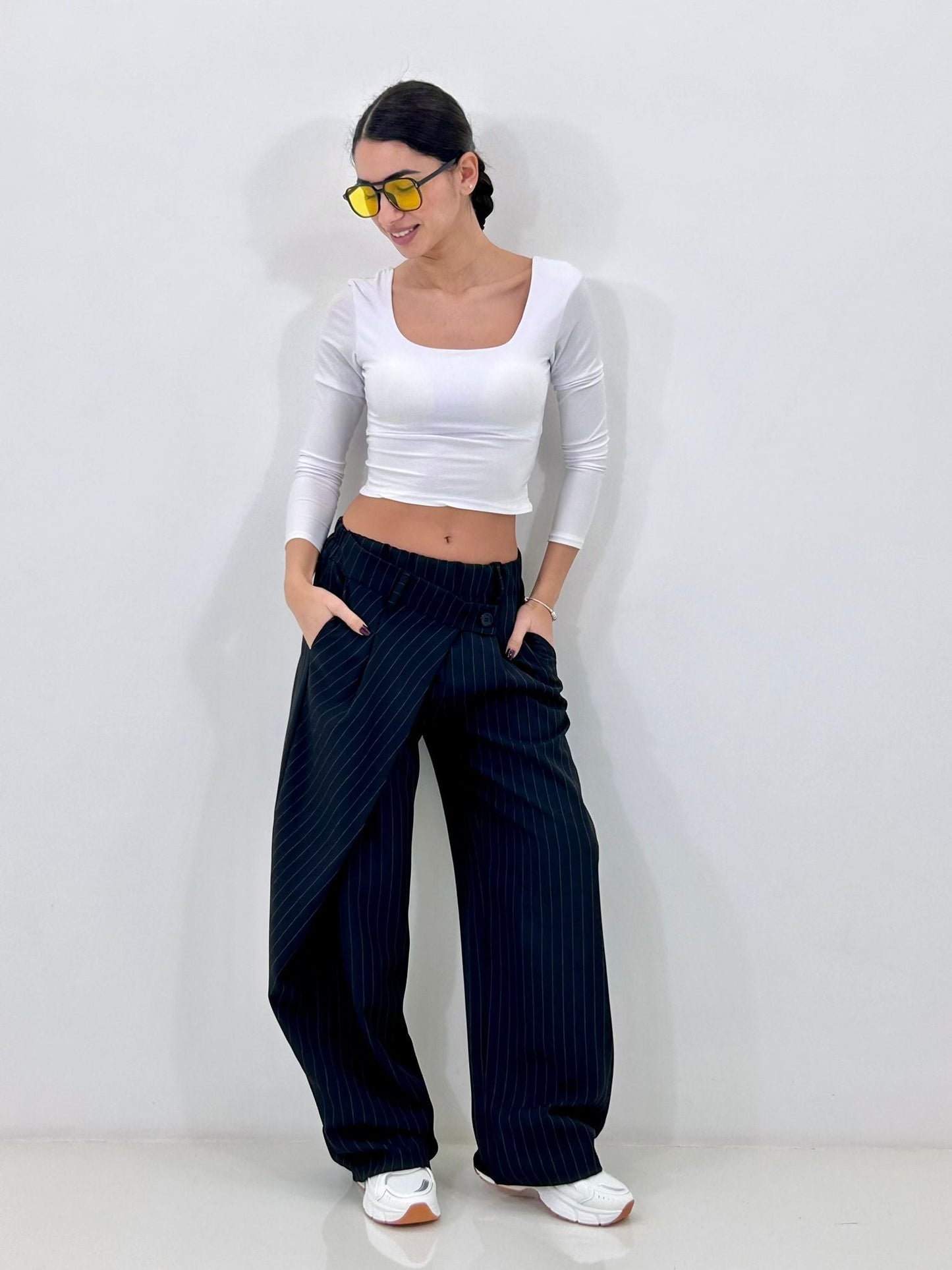 PANTALONE PINSTRIPE NEW P/E26
