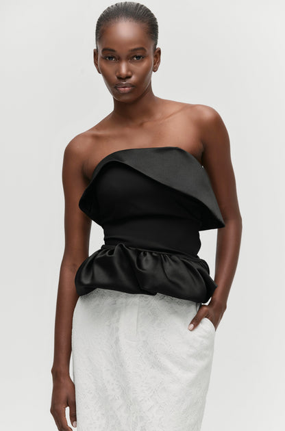 Notte Scultura Peplum Top