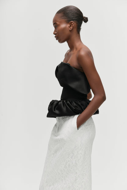 Notte Scultura Peplum Top