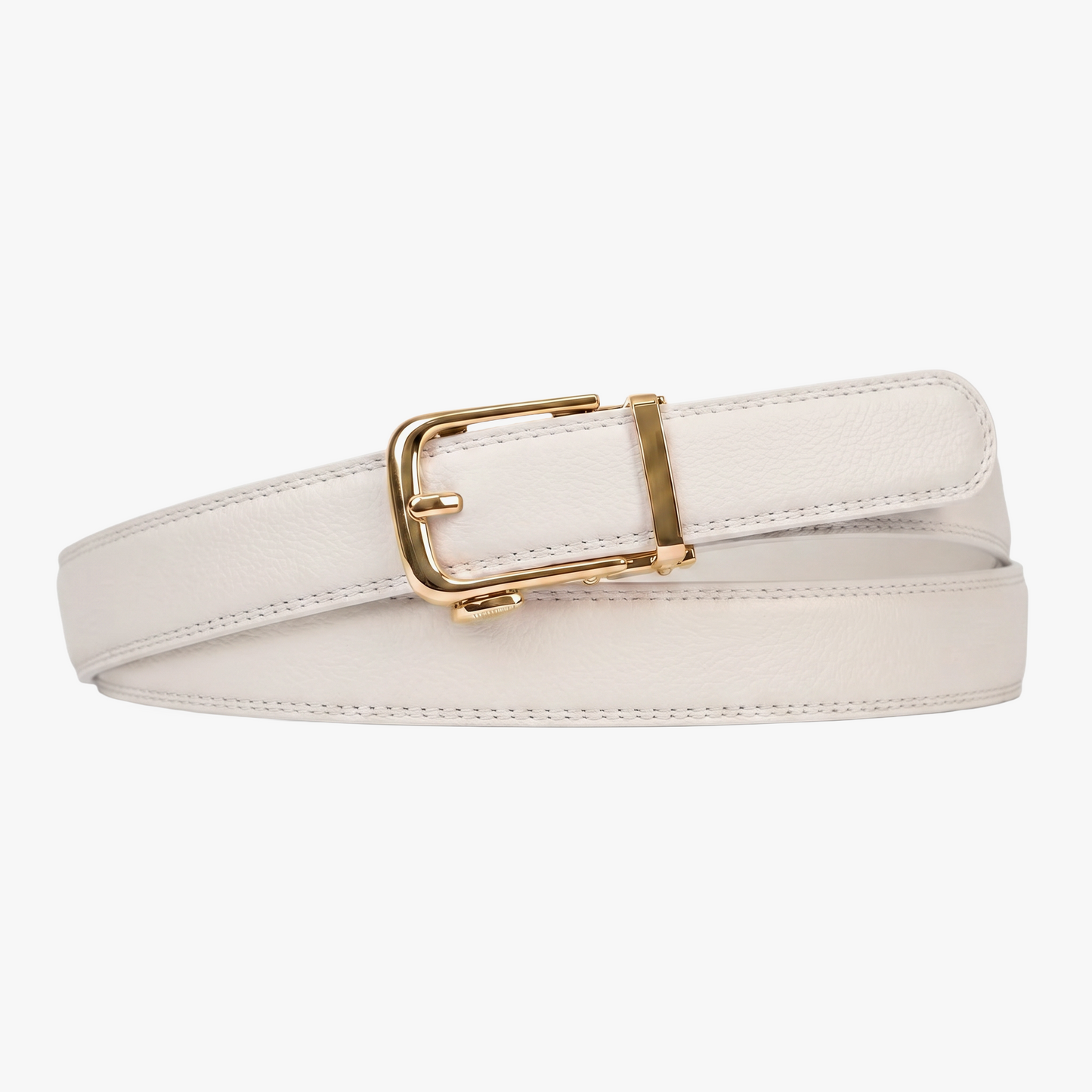 Cintura Classica in Pelle Bianca