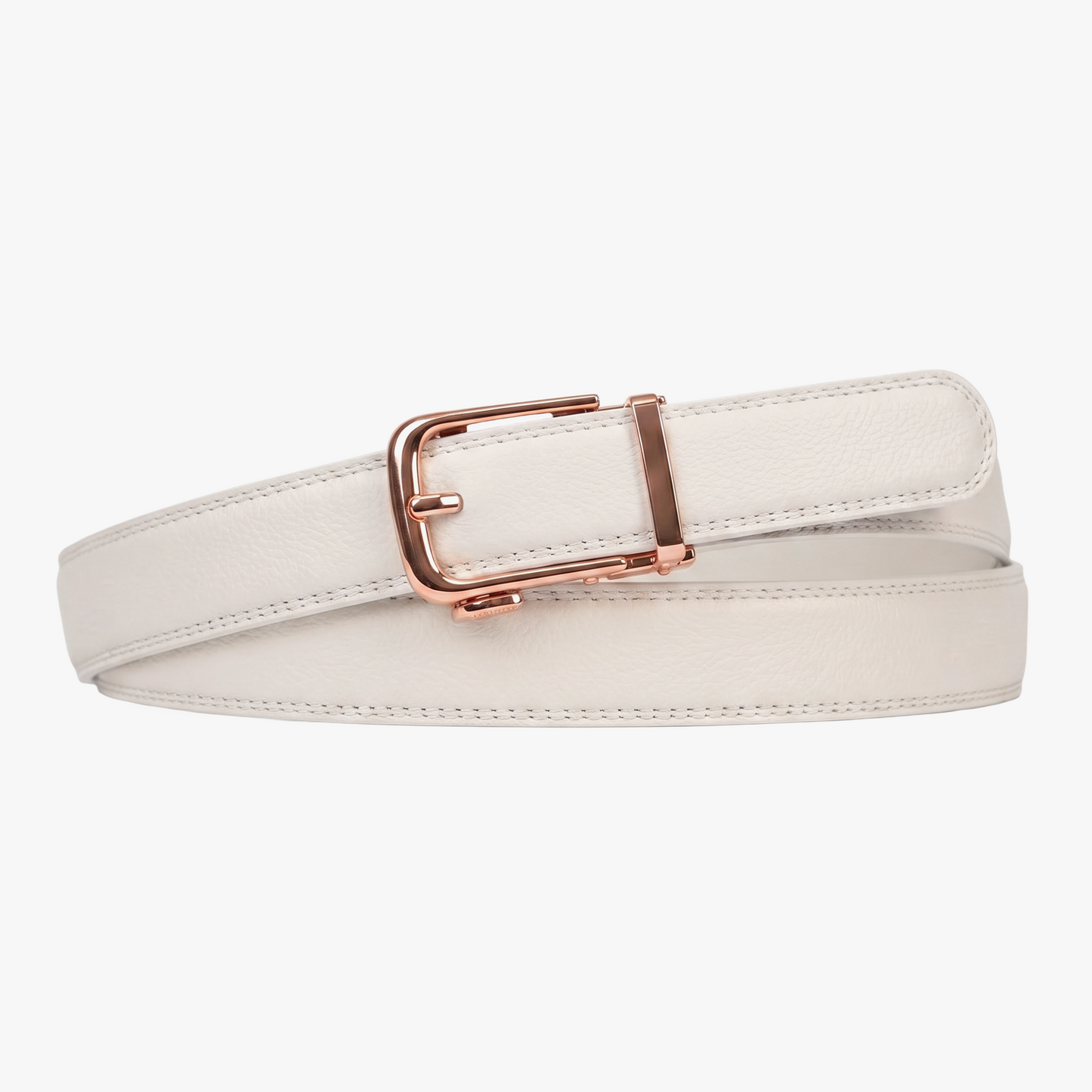 Cintura Classica in Pelle Bianca