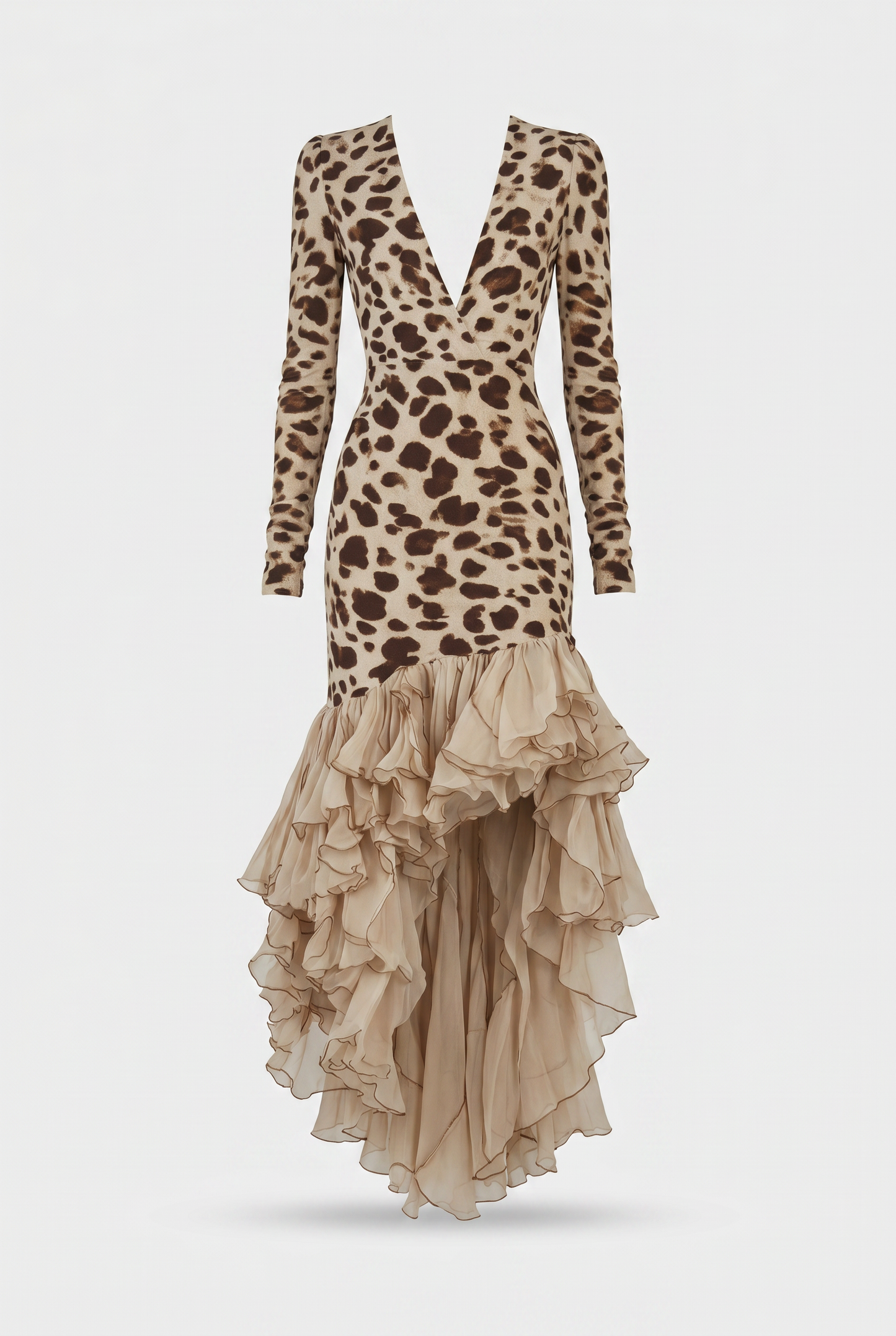 Abito midi  Leopard Print