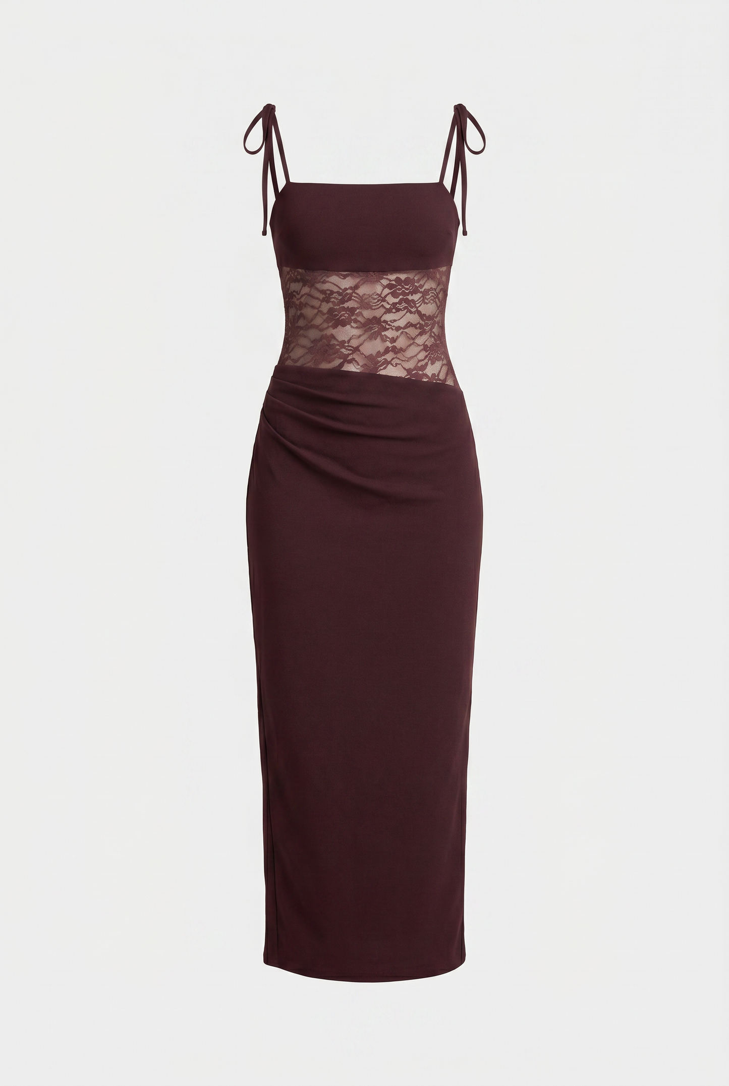 Abito Maxi con Busto in Pizzo