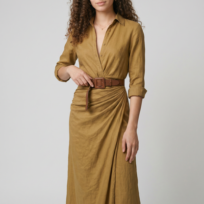 Abito Maxi Cintura Elegante