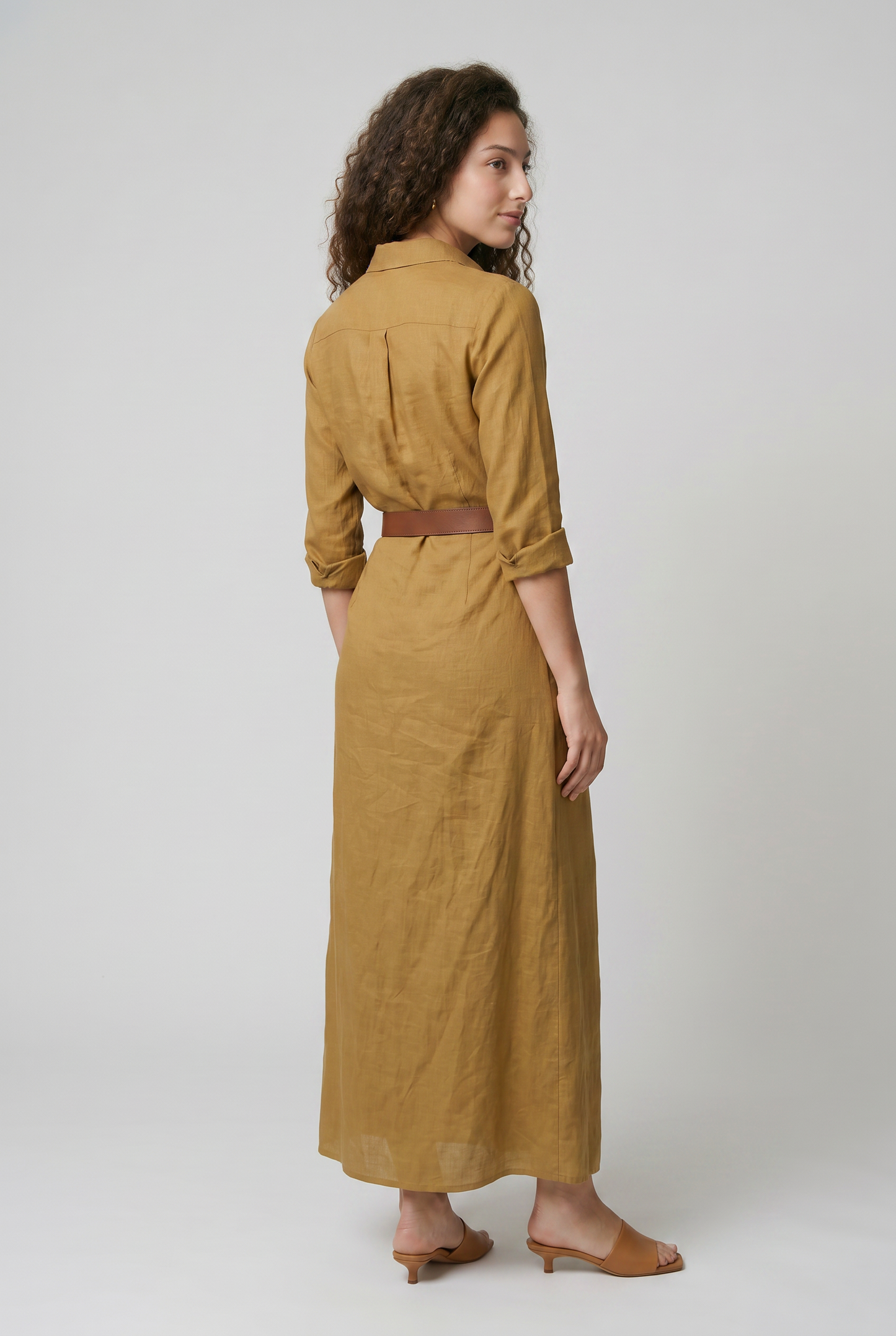 Abito Maxi Cintura Elegante
