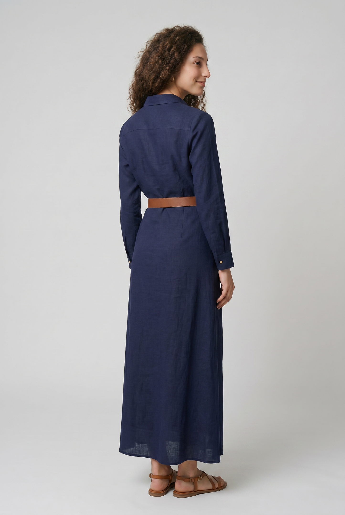 Abito Maxi Cintura Elegante
