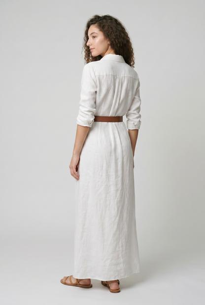 Abito Maxi Cintura Elegante