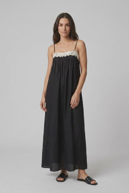 Abito Maxi con Dettaglio Floreal